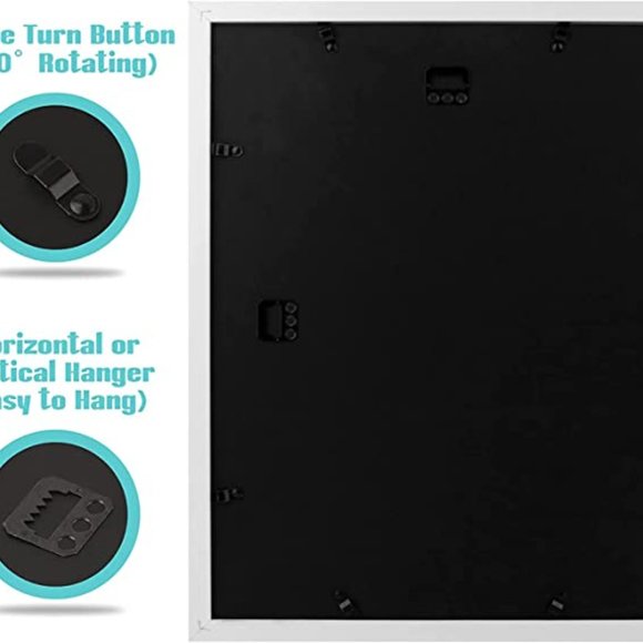 BRAND NEW Frametory Set of 6 - 11x14 White Picture Frame Made to Display 8x10 - Picture 7 of 8